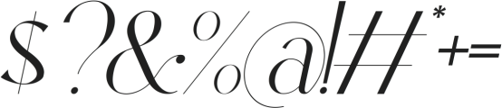 Bulgatry Italic otf (400) Font OTHER CHARS