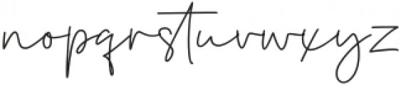 BulgattySignature otf (400) Font LOWERCASE