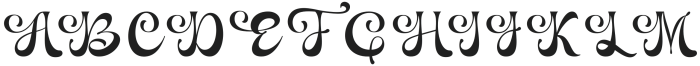 Bulgota Regular otf (400) Font UPPERCASE