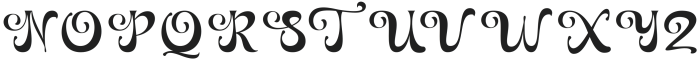 Bulgota Regular otf (400) Font UPPERCASE