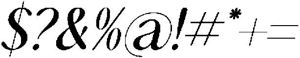 Bulings Nature Italic Italic otf (400) Font OTHER CHARS