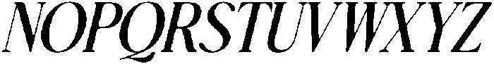 Bulings Nature Italic Italic otf (400) Font UPPERCASE