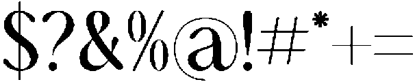 Bulings Nature otf (400) Font OTHER CHARS