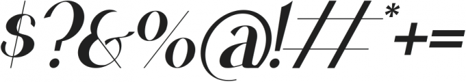 Buljirya Italic otf (400) Font OTHER CHARS