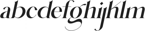 Buljirya Italic otf (400) Font LOWERCASE