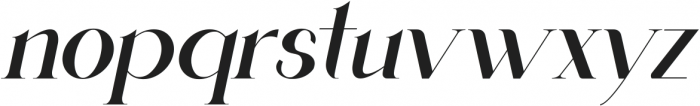 Buljirya Italic otf (400) Font LOWERCASE