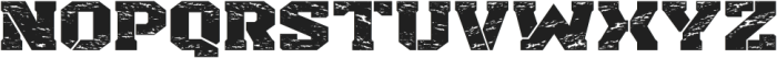 Bulk Stencil Distressed Semi Bold otf (600) Font UPPERCASE