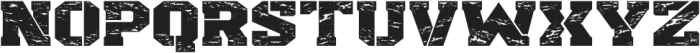 Bulk Stencil Distressed Semi Bold ttf (600) Font LOWERCASE