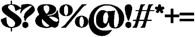 Bulky Foot Regular otf (400) Font OTHER CHARS