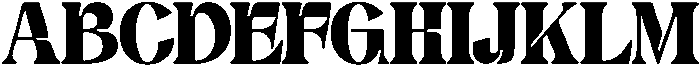 Bulky Foot Regular otf (400) Font UPPERCASE