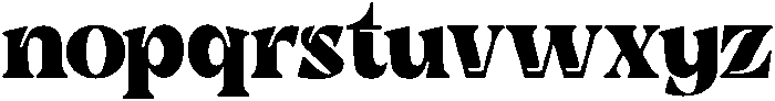 Bulky Foot Regular otf (400) Font LOWERCASE