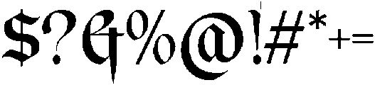 BulldachLettra otf (400) Font OTHER CHARS