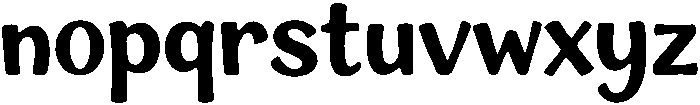 Bulldog Regular otf (400) Font LOWERCASE