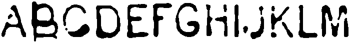 Bullet Sans TM Regular otf (400) Font UPPERCASE