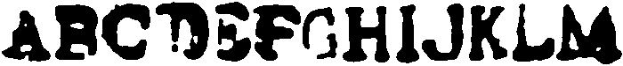 Bullet Serif TM Regular otf (400) Font UPPERCASE
