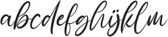 Bullgari Script otf (400) Font LOWERCASE