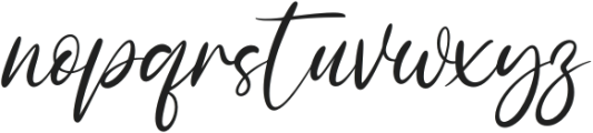 Bullgari Script otf (400) Font LOWERCASE