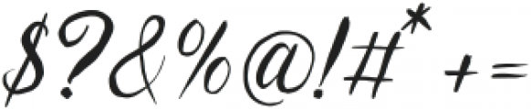 BulliandryCalligraphy otf (400) Font OTHER CHARS