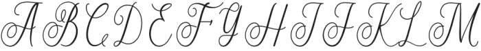 Bulmarie Script Regular otf (400) Font UPPERCASE