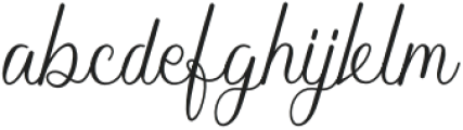 Bulmarie Script Regular otf (400) Font LOWERCASE