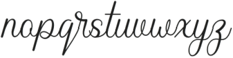 Bulmarie Script Regular otf (400) Font LOWERCASE