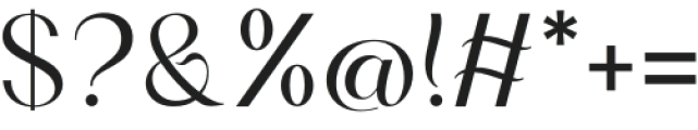 Bulone Regular otf (400) Font OTHER CHARS