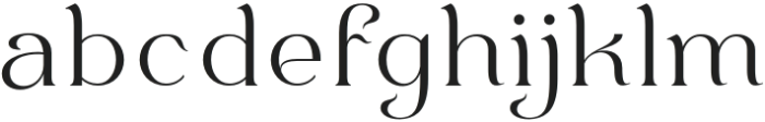 Bulone Regular otf (400) Font LOWERCASE