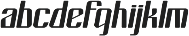 BulzingItalic otf (400) Font LOWERCASE