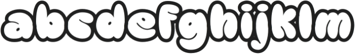 Bumbel Outline otf (400) Font LOWERCASE