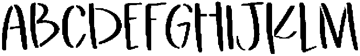 Bumblewood Sans Regular otf (400) Font UPPERCASE