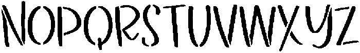 Bumblewood Sans Regular otf (400) Font UPPERCASE