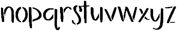 Bumblewood Sans Regular otf (400) Font LOWERCASE