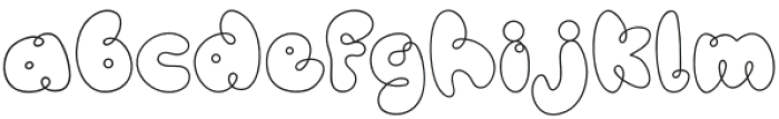 Bumpy Outlined otf (400) Font LOWERCASE