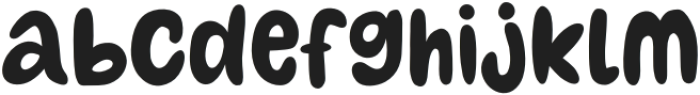 Bumpy Road Regular otf (400) Font LOWERCASE