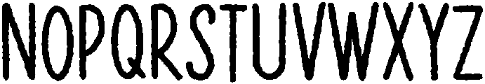Bumpy otf (400) Font LOWERCASE