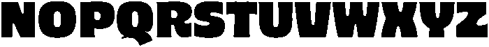 Bumsy Plus Variable Regular ttf (400) Font UPPERCASE