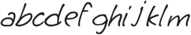 Bunchy Italic otf (400) Font LOWERCASE