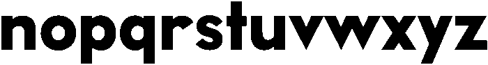 Bunder Regular otf (400) Font LOWERCASE