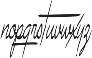 Bundey Script Black Italic otf (900) Font LOWERCASE