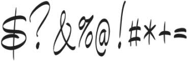 Bundey Script Black otf (900) Font OTHER CHARS