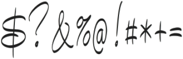 Bundey Script Bold otf (700) Font OTHER CHARS