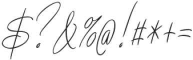 Bundey Script Italic otf (400) Font OTHER CHARS