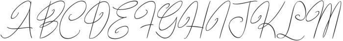 Bundey Script Italic otf (400) Font UPPERCASE