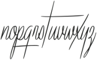 Bundey Script Italic otf (400) Font LOWERCASE