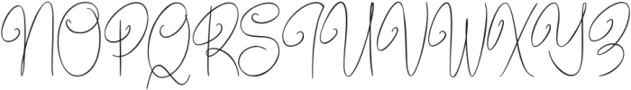 Bundey Script Regular otf (400) Font UPPERCASE