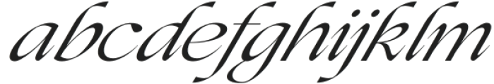 Bungalow Italic otf (400) Font LOWERCASE