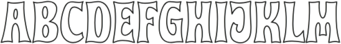 Bungalow Outline otf (400) Font UPPERCASE
