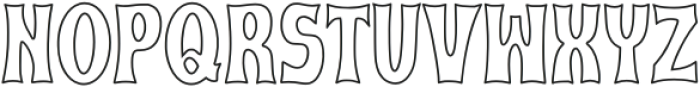 Bungalow Outline otf (400) Font UPPERCASE