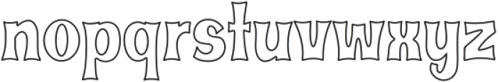 Bungalow Outline otf (400) Font LOWERCASE