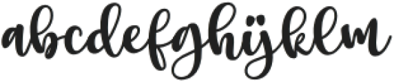 Bungalow Sweety Script Regular otf (400) Font LOWERCASE